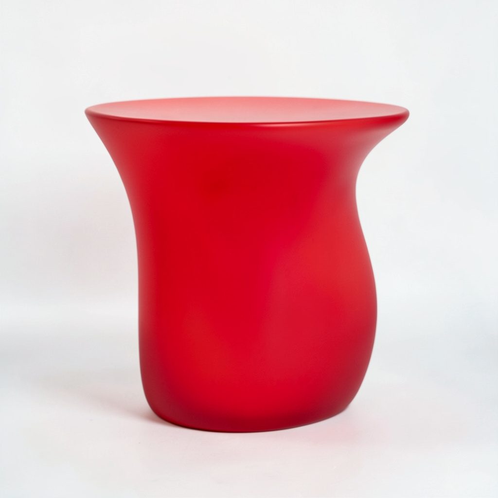 Simple wooden side table styled as a home decor accent piece